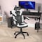 Flash Furniture White LeatherSoft Gaming Chair - Skate Wheels CH-00095-WH-RLB-GG - alternate 5